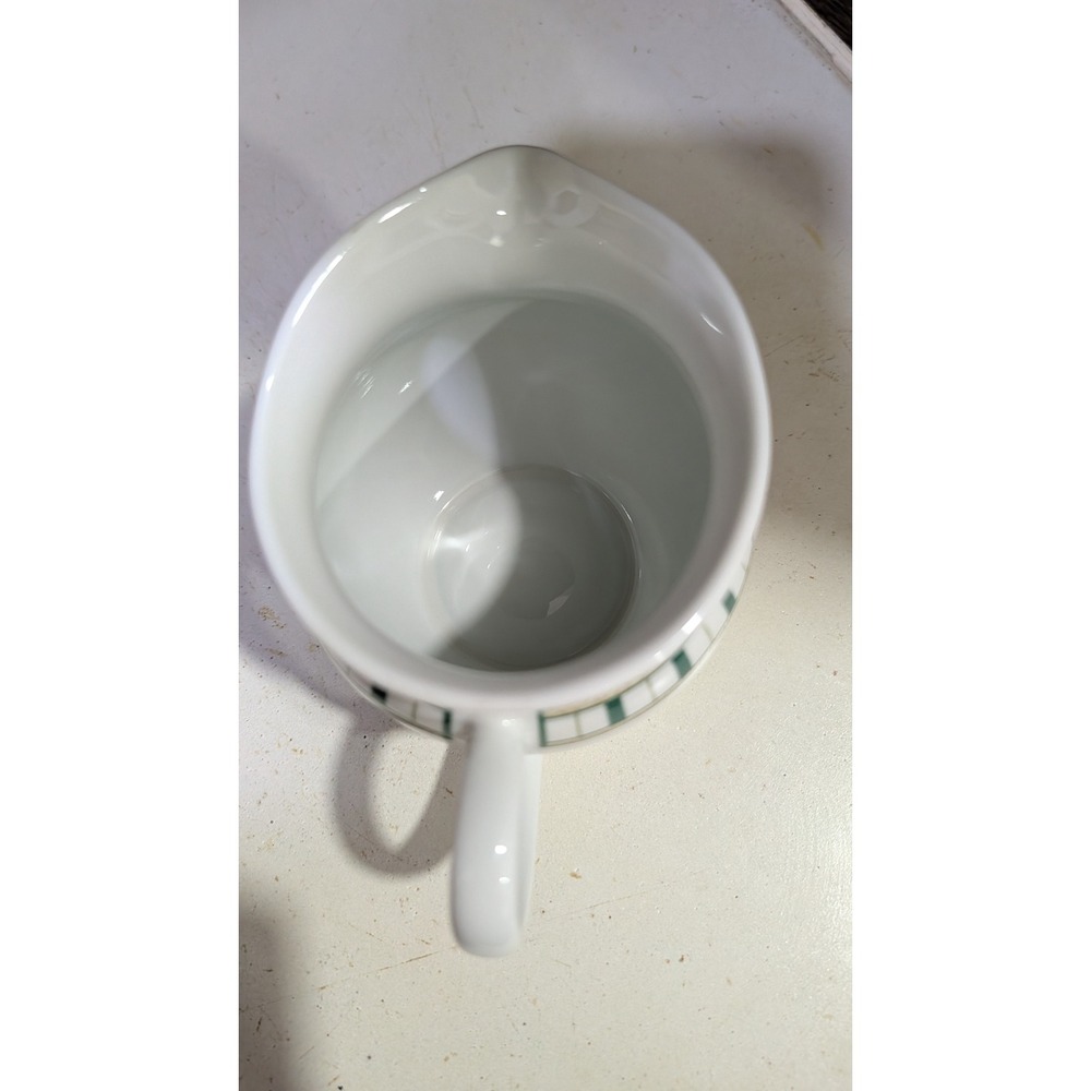 Lenox Casual Images Summer Terrace Creamer Pitcher Floral Green White Ceramic - Picture 5 of 6